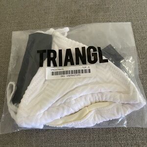 Triangl Vinca Fraye White Bikini Top